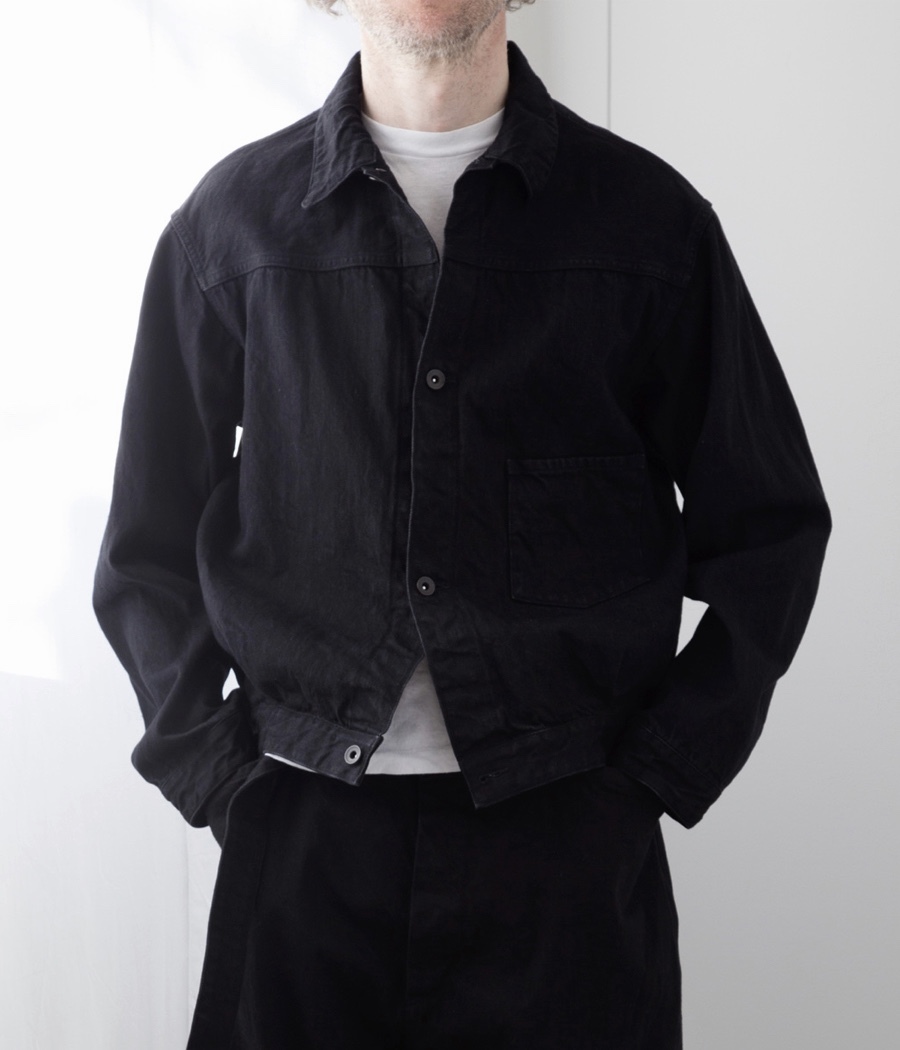 22aw COMOLI denim jacket size4 BLACK - greatriverarts.com