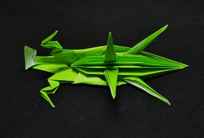 創作折り紙 カマキリ 星檜葉 Hosihiba