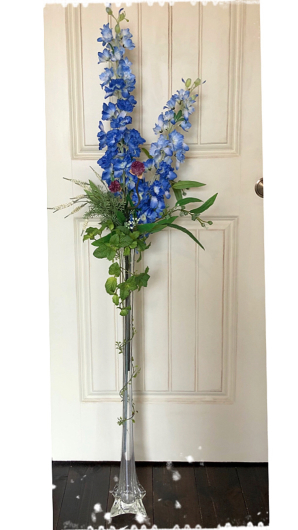 ブルーのデルフィニウムの花束 フラワークラフト アンティクス ブルーのデルフィニウムの花束 フラワークラフト アンティクス
