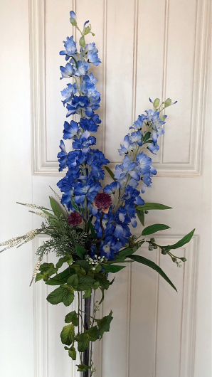 ブルーのデルフィニウムの花束 フラワークラフト アンティクス ブルーのデルフィニウムの花束 フラワークラフト アンティクス