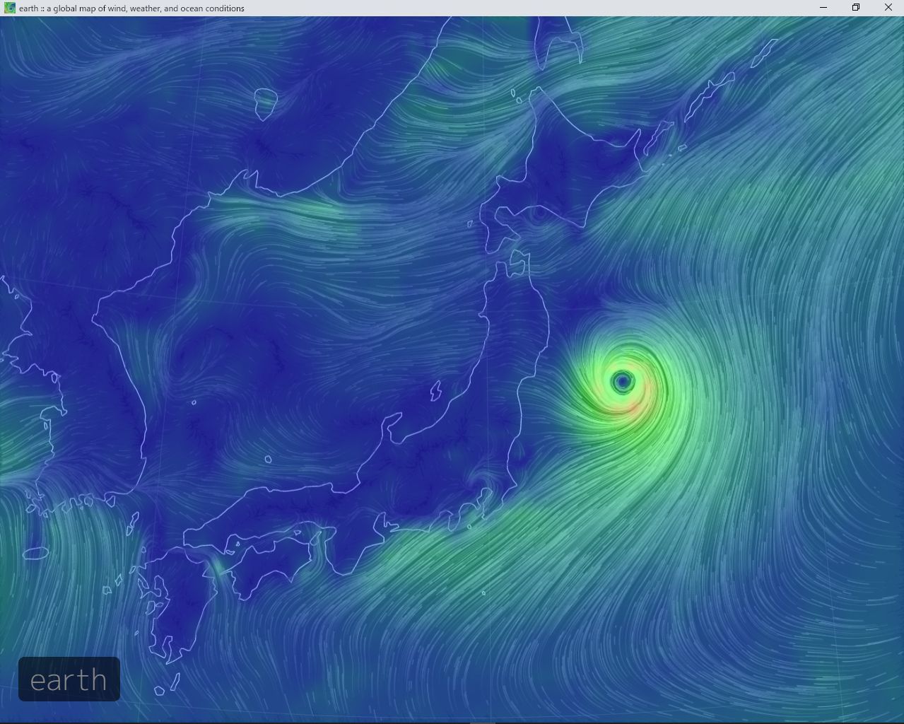 台風は東の海上へ_c0025115_22290404.jpg