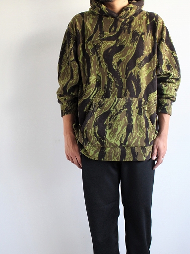 Needles Sportswear Warm-Up Hoodie - Poly Fleece / Tiger Camo