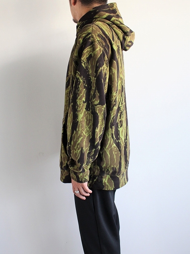 Needles Sportswear Warm-Up Hoodie - Poly Fleece / Tiger Camo Stripe_b0139281_12213290.jpg