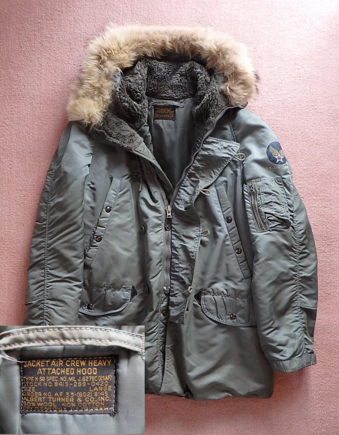 JACKET AIRCREW HEAVY ATTACHED HOOD （L）黒