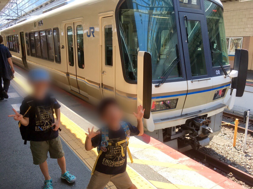 221系、223系、117系、そしてサンダーバード！＊夏休み京都鉄道