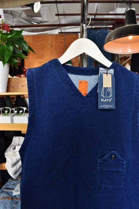Indigo SWEAT VEST_d0152280_04354207.jpg
