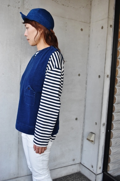 Indigo SWEAT VEST_d0152280_04372349.jpg