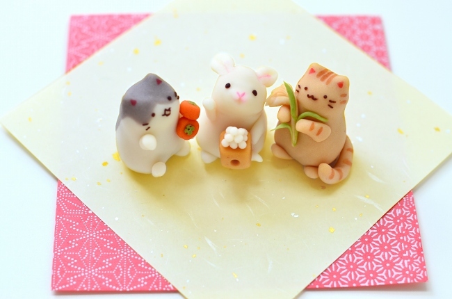 十五夜 2019　うさぎと猫のお月見練り切り_d0025294_18185231.jpg