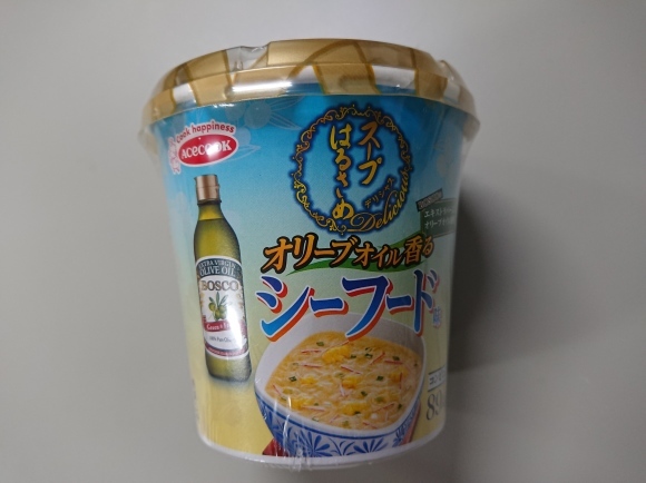 9/14夜勤飯 ファミマ 野菜たっぷり!坦坦風パスタサラダ & エースコック スープはるさめ シーフード味_b0042308_01495292.jpg