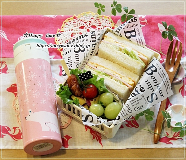 サンドイッチ弁当と増税前にコストコ♪_f0348032_17082306.jpg