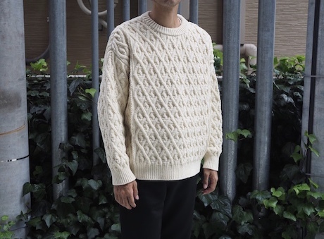 極美品 AURALEE HARD TWIST MERINO ARAN KNIT