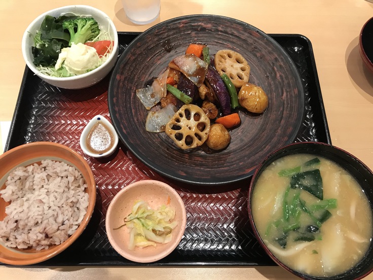 すけそう鱈と野菜の黒酢あん定食@大戸屋_c0212604_14202168.jpg