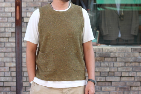 「dip」 コーディネートが楽しくなる \"Knit Vest\" ご紹介_f0191324_08050420.jpg