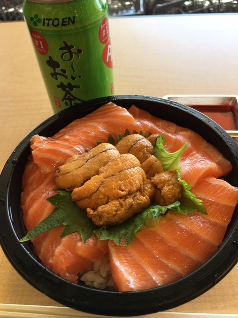 最近の日本食ーバッテラ、ウニ・サーモン丼、手延べ素麵_e0350971_08045015.jpg