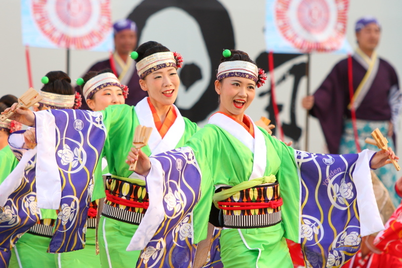 第66回よさこい祭り 前夜祭 よんでん(四国電力グループ)_a0077663_10453837.jpg