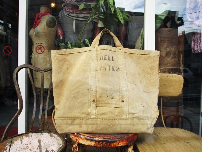 VINATGE　BELL　SYSTEM　CANVAS　TOTE　BAG　TOOL　BAG_e0187362_17013881.jpg