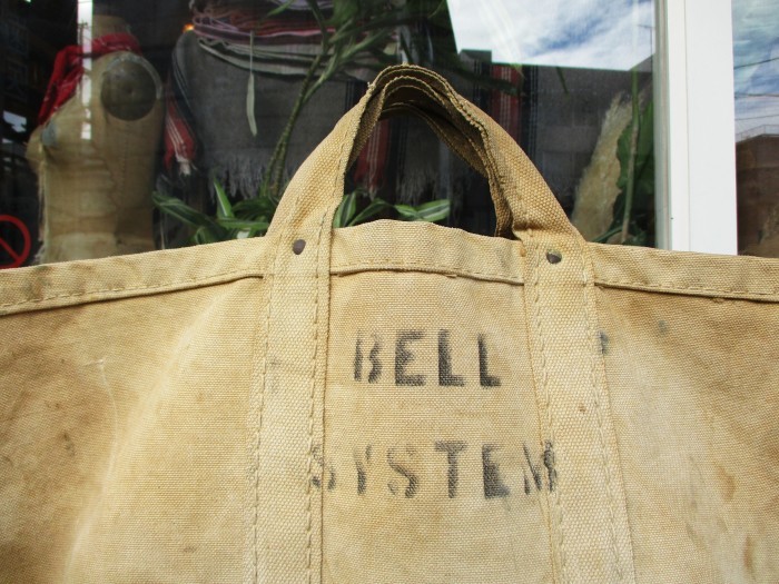 VINATGE　BELL　SYSTEM　CANVAS　TOTE　BAG　TOOL　BAG_e0187362_17020141.jpg