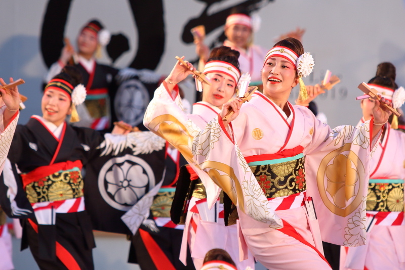 第66回よさこい祭り 前夜祭 濱長花神楽 その2_a0077663_14073324.jpg