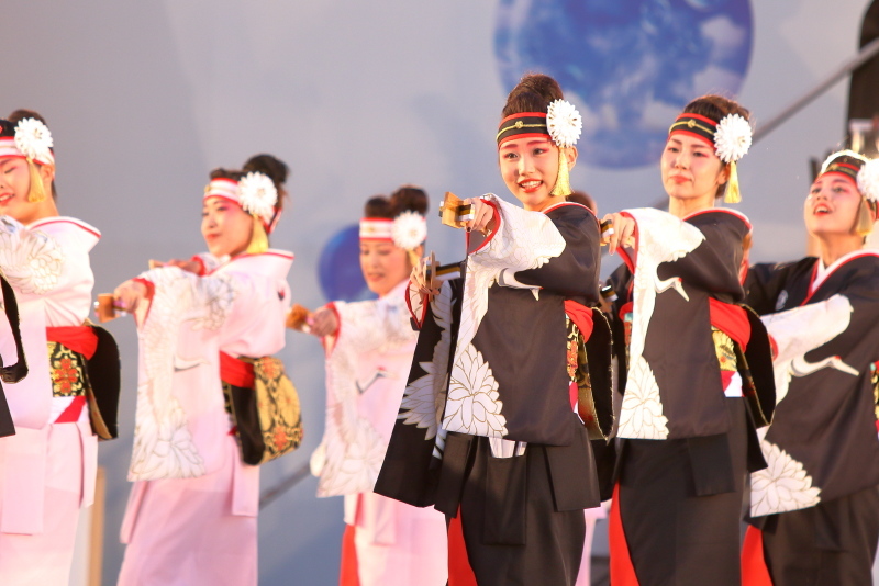 第66回よさこい祭り 前夜祭 濱長花神楽 その2_a0077663_14073343.jpg