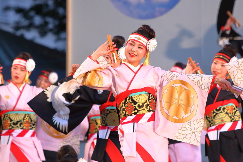 第66回よさこい祭り 前夜祭 濱長花神楽 その2_a0077663_14073364.jpg