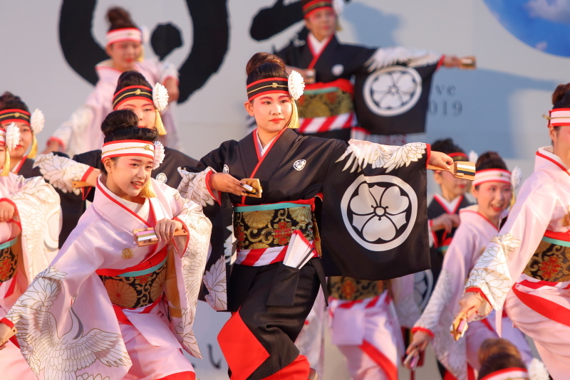 第66回よさこい祭り 前夜祭 濱長花神楽 その2_a0077663_14073389.jpg