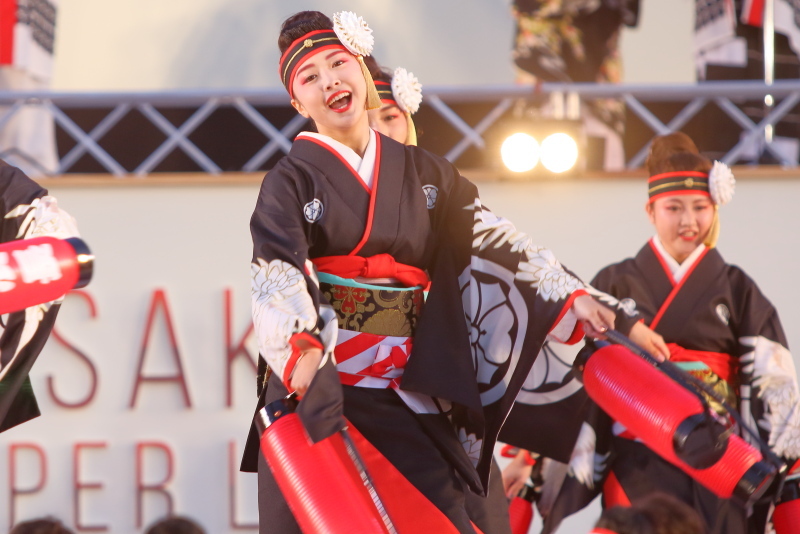 第66回よさこい祭り 前夜祭 濱長花神楽 その2_a0077663_14073475.jpg