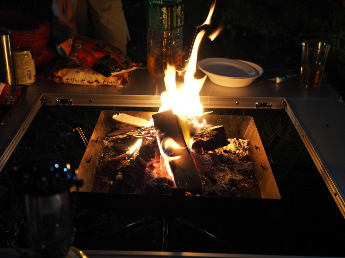 薪割り、ビール、BBQ キャンプ_d0077992_17392595.jpg