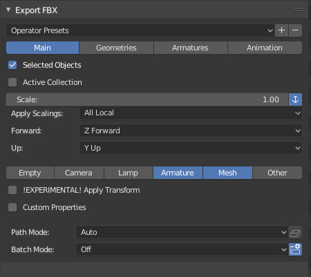 Blender 3d 2 8 Fbx エクスポート Unity Root Motion 私的メモ シュールな絵画の抽象画の油絵奮闘記