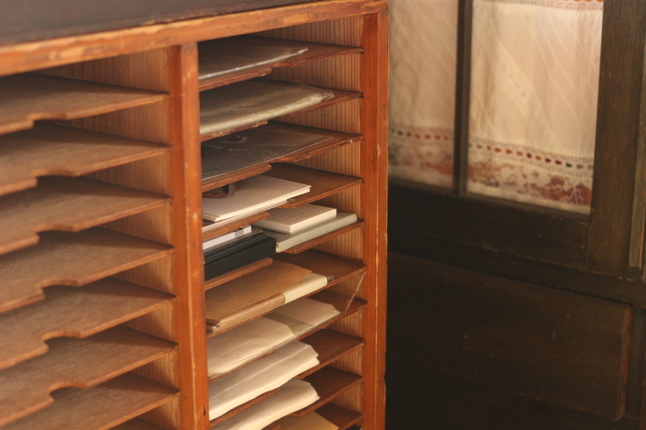 アンティーク 引き出し カルテ棚 書類ケース 木製カルテケース シェルフ 書類棚