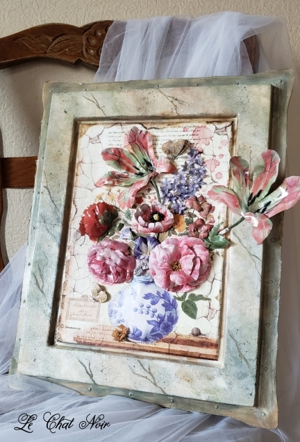 ソスペーゾトラスパレンテ フリーレッスン 猫が見学に 東京大田区駅前のデコパージュ ソスペーゾトラスパレンテ 3d 中心のクラフト教室le Chat Noir ル シャノワール