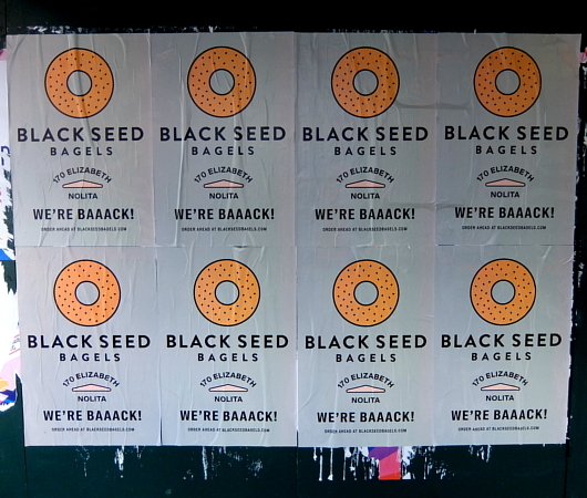 ブラック・シード・ベーグル（Black Seed Bagel）の復活を告げるポスター_b0007805_22510410.jpg