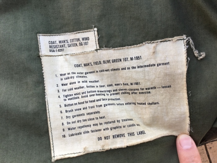 60's U.S.Army M-51 field jacket : BUTTON UP clothing