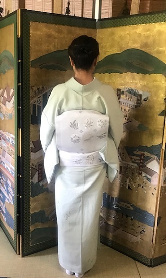 ランチ会・夏小紋に西陣まいづる夏名古屋帯のお客様。_f0181251_17144127.jpg
