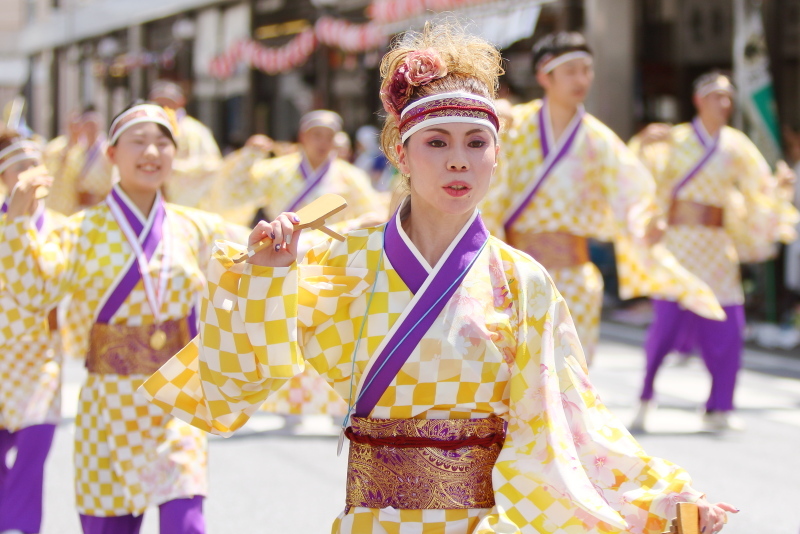 第66回よさこい祭り 本番1日目 愛宕競演場 エースワングループ_a0077663_16581968.jpg
