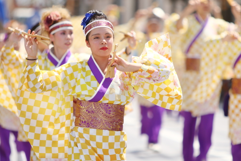 第66回よさこい祭り 本番1日目 愛宕競演場 エースワングループ_a0077663_16581985.jpg