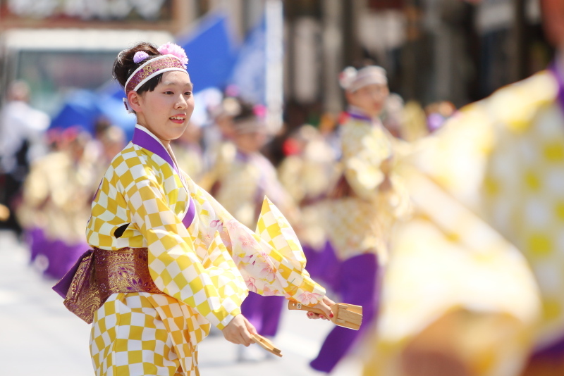 第66回よさこい祭り 本番1日目 愛宕競演場 エースワングループ_a0077663_16582082.jpg