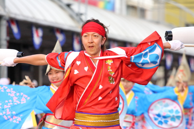第55回よさこい祭り 本番1日目 十人十彩 その1_a0077663_12575751.jpg
