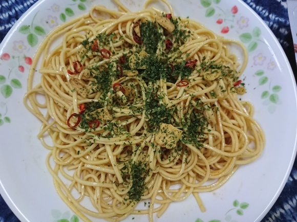 9/27夜勤明け 糖質OFFパスタ で ペペロンチーノ & サントリー からだを想うオールフリー_b0042308_00062615.jpg