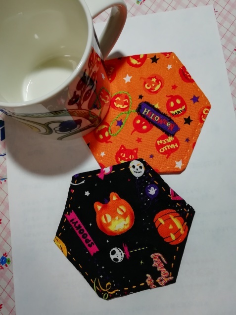 ハロウィン柄コースター&#127875;_d0271257_19122730.jpg