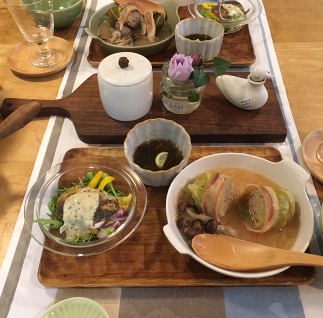 Autumn menu きのこのロールキャベツ♪_a0165160_20365312.jpg