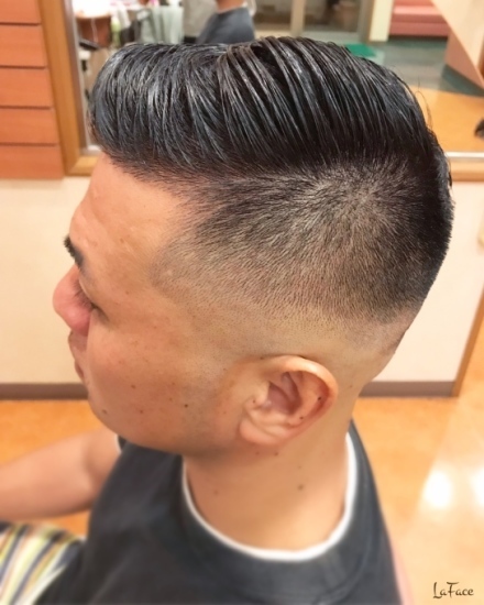 横分けスキンフェード 君津市 南子安の美容室 La Face ラフェイス のブログ