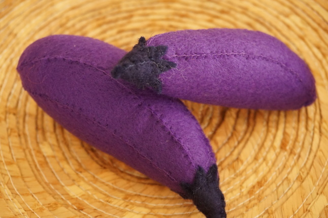 フェルトのおままごと 加茂茄子と秋茄子 Yukkescrap