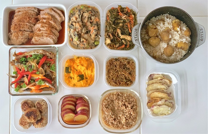 作り置きのおかず(親つく) と お弁当_d0249193_22380199.jpg