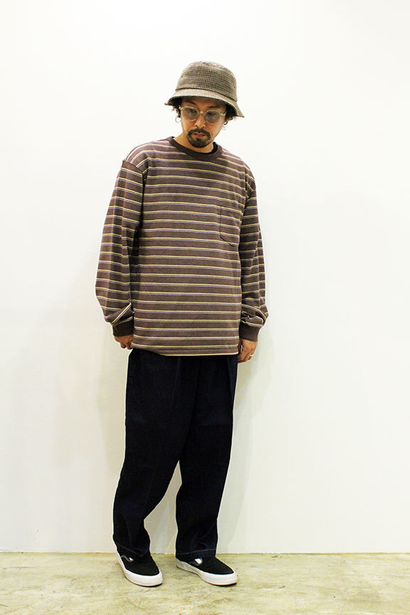 COMFORTABLE REASON (コンフォータブルリーズン) \" Pique Border L/S Pocket Tee \"_b0122806_12590192.jpg