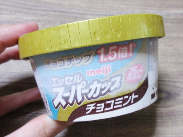 明治エッセルスーパーカップ チョコミント@明治_c0152767_17595660.jpg