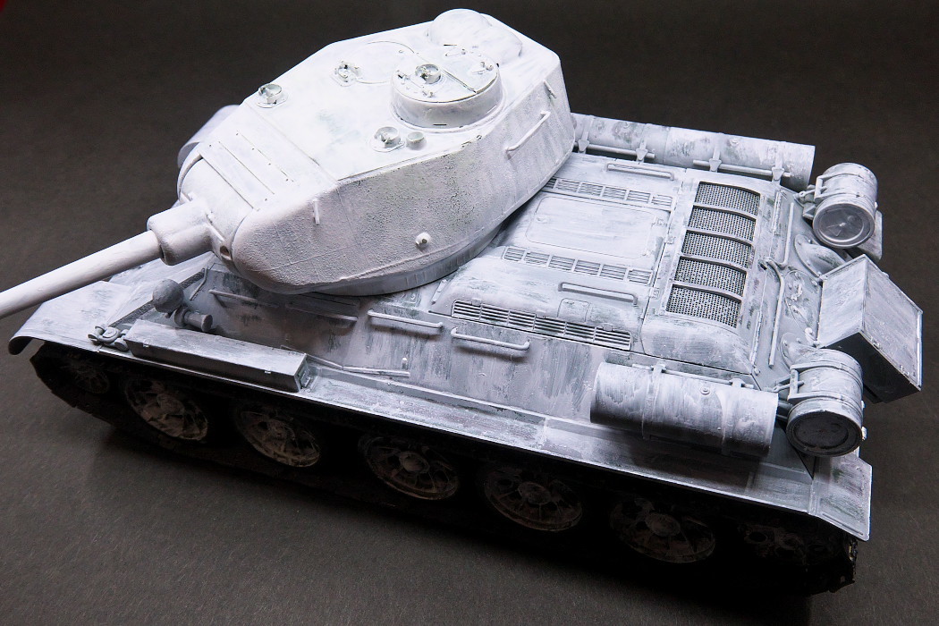 1/6 ソ連軍T34戦車 砲塔 ジオラマベース
