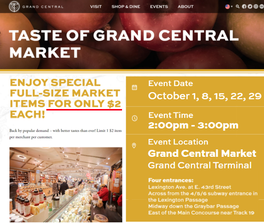 NYで『グラセン・マーケットの2ドル食』(Taste of Grand Central Market)開催中_b0007805_09203342.jpg