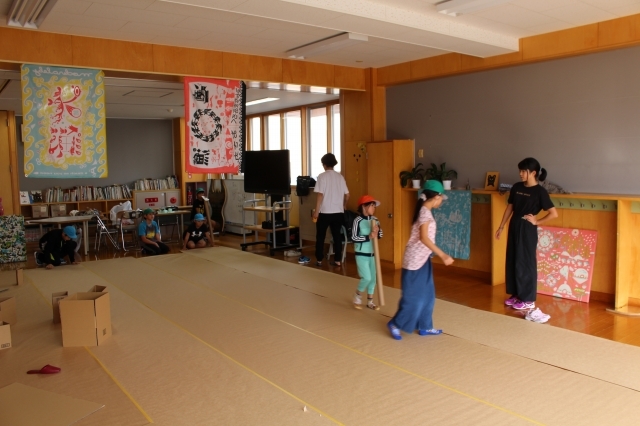 【おとどけアート×森迫暁夫 美しが丘緑小学校】10/3 2日目_a0062127_21202690.jpg