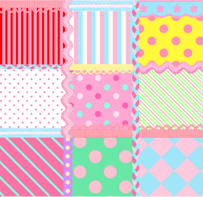 オリジナル生地 ドット ストライプ 格子パネル Yubiyubiquilt オリジナル生地 ドット ストライプ 格子パネル Yubiyubiquilt