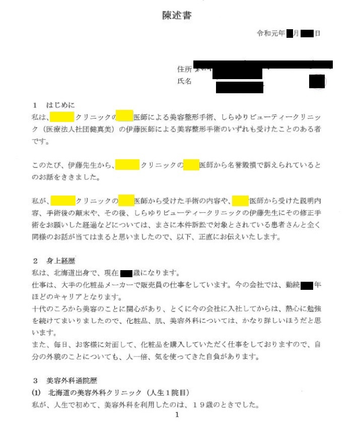 Ｂ医師との裁判：東京高等裁判所におけるalphaさん（仮名）さんの証言陳述書_d0092965_05363098.jpg